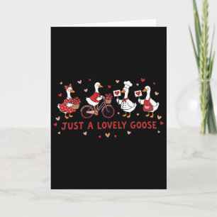 Silly Goose Valentine Cute Honk Love For Couples Card
