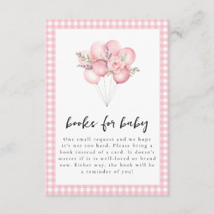 Silly Goose Watercolor Girl Baby Shower Enclosure Card