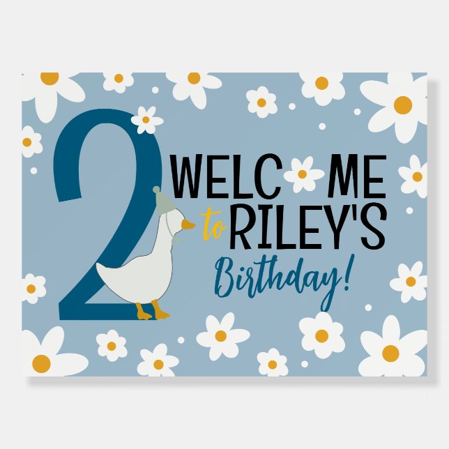 Silly Goose Welcome Foam Board (Front)