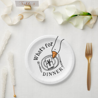 Silly Goose What's for Dinner Paper Plates