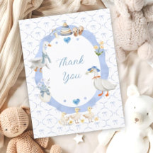 Silly Goose Whimsical Bow Baby Boy Shower