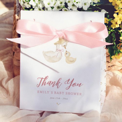 Silly Goose Wildflower Baby Shower Thank You Favor Boxes