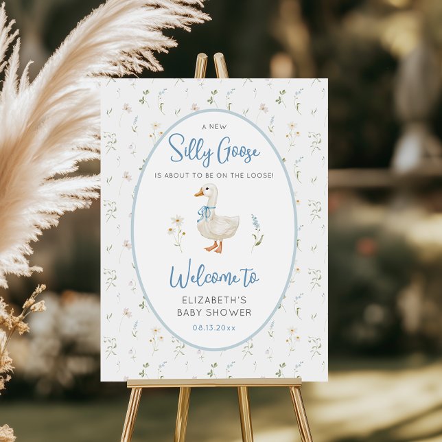 Silly Goose Wildflower Boy Baby Shower Welcome Foam Board (Creator Uploaded)