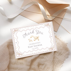 Silly Goose Wildflower Cute Baby Shower Thank You Card