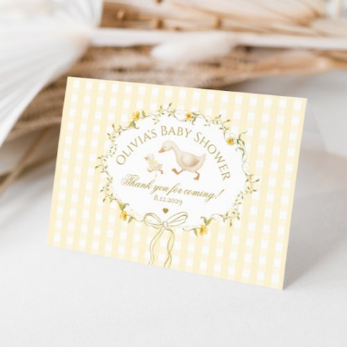 Silly Goose Wildflower Gingham Baby Shower