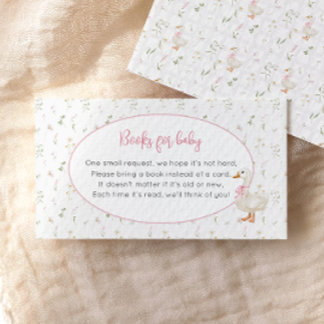 Silly Goose Wildflower Girl Books for Baby Enclosure Card