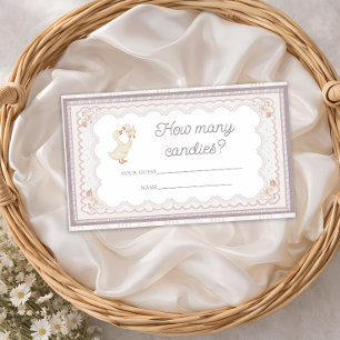 Silly Goose Wildflowers Guess How Many Candies Enclosure Card