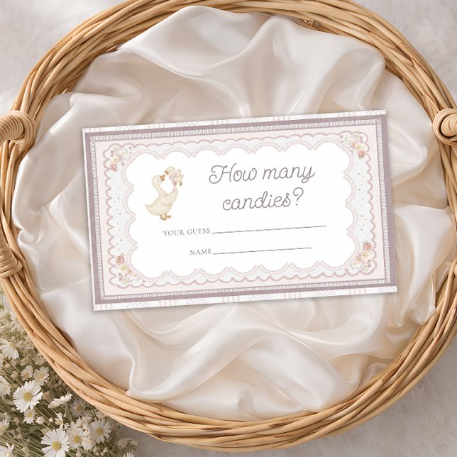 Silly Goose Wildflowers Guess How Many Candies Enclosure Card (Creator Uploaded)