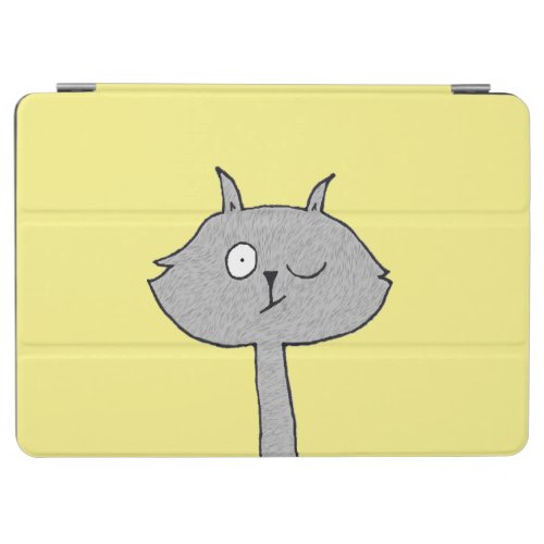 Silly Gray Cat iPad Air Cover