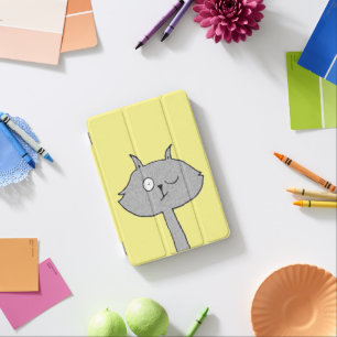 Silly Gray Cat Ipad Mini Cover