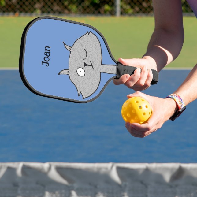 Silly Gray Cat Pickleball Paddle (Insitu)