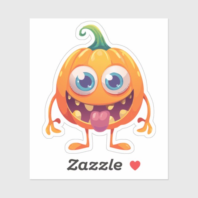 Silly Halloween Monster Sticker (Sheet)