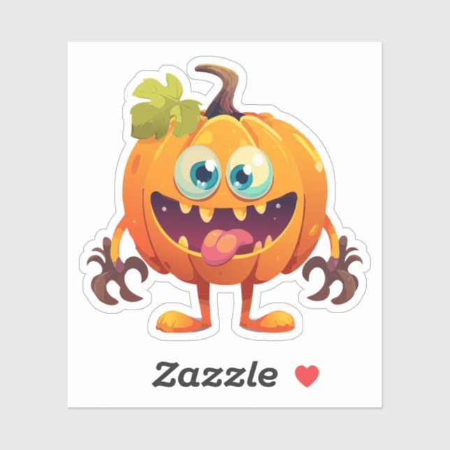 Silly Halloween Monster Sticker (Sheet)