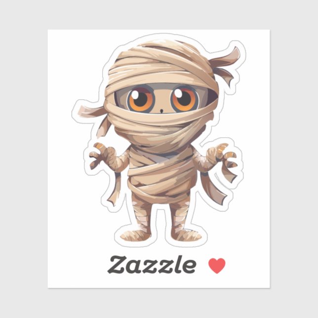 Silly Halloween Monster Sticker (Sheet)