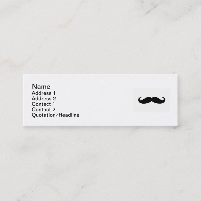 Silly Handlebar card (Front)