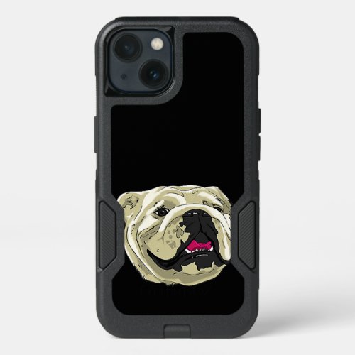 Silly Happy English British Bulldog Premium Gift iPhone 13 Case