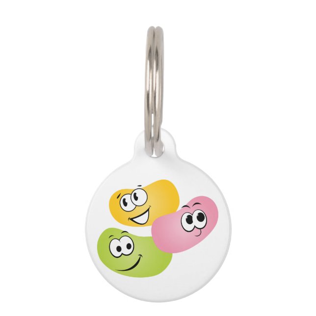 Silly Jelly Beans Pet ID Tag (Front)