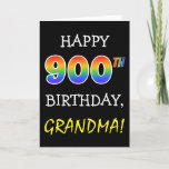 [ Thumbnail: Silly, Joking "Happy 900th Birthday, Grandma!" Card ]