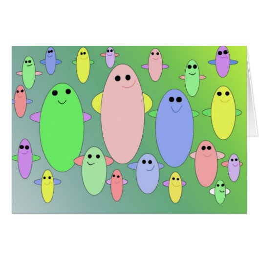 Silly Jumping Beans Cards (Front Horizontal)