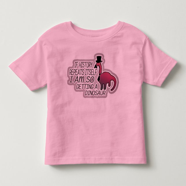 Silly Kid's T, Pet Dinosaur Toddler T-shirt (Front)