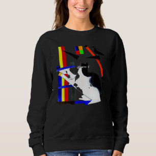 Silly kitten humorous cat meme 1 sweatshirt