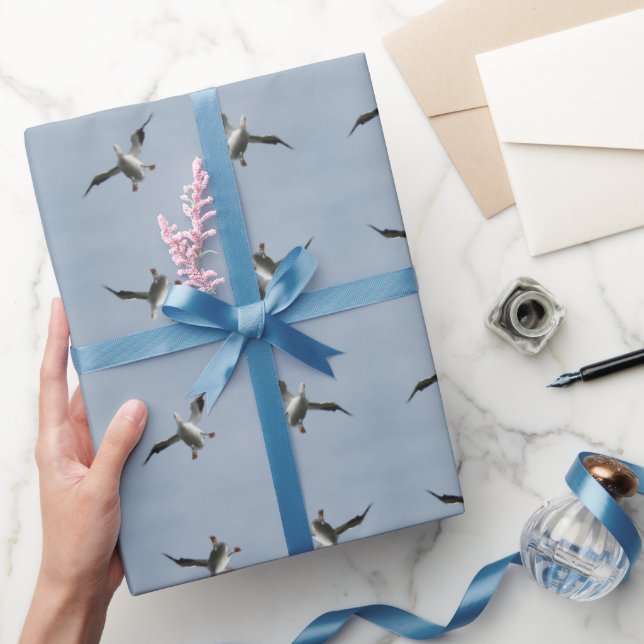 Silly Landing Pelican Pic  - Wrapping Paper Roll (Gifting)