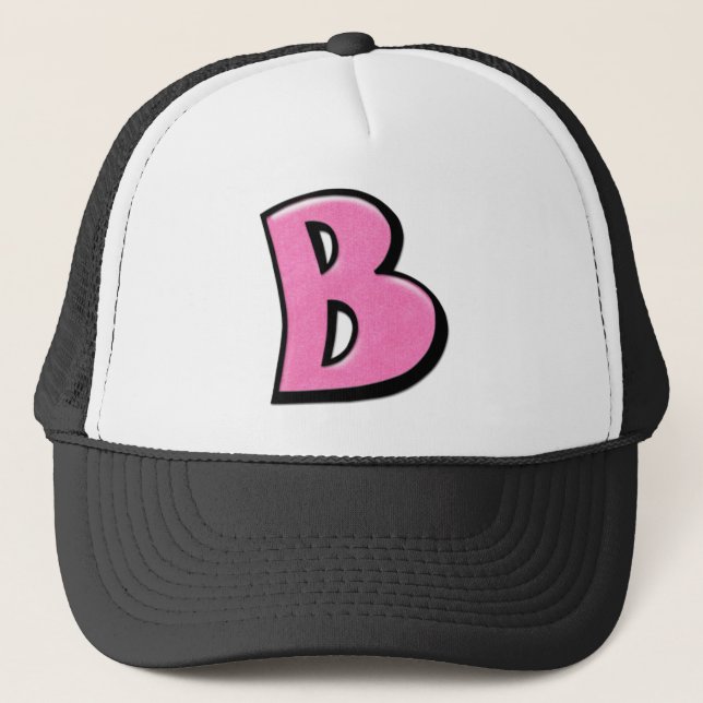 Silly Letters B pink Hat (Front)