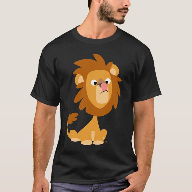 Silly Lion! cartoon T-shirt (Front)