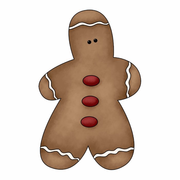 silly little gingerbread cookie photo cutout