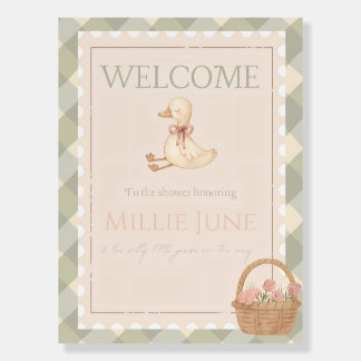 Silly Little Goose Baby Shower Welcome Sign