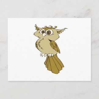 silly little owl postcard