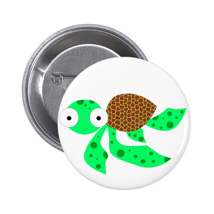 Silly little sea turtle pins