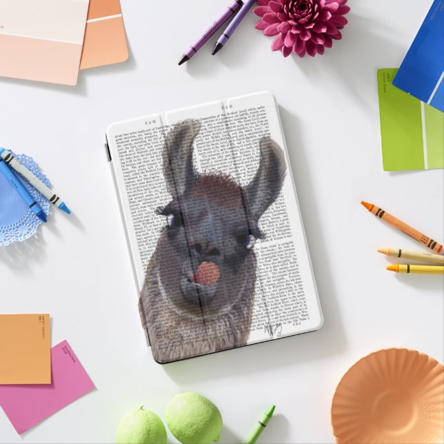Silly Llama iPad Pro Cover (Desk)