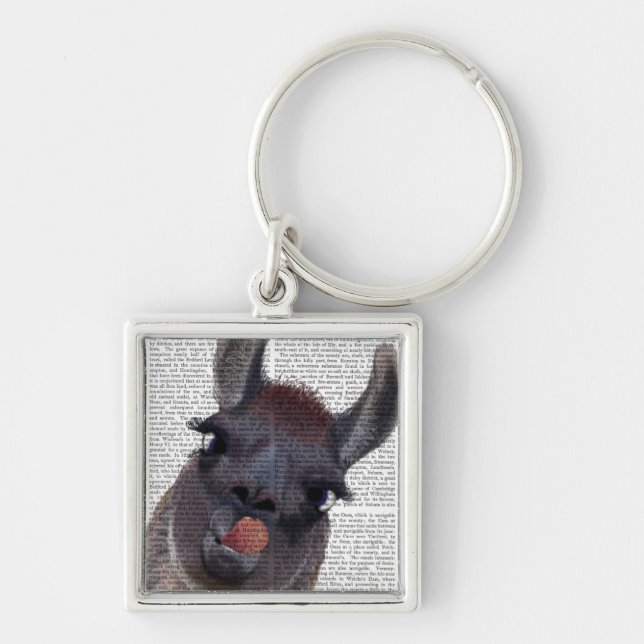 Silly Llama Keychain (Front)