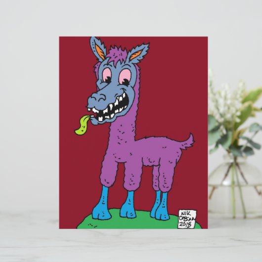 Silly llama Monster (Standing Front)
