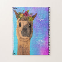 Silly Llama Spirit Animal Puzzle