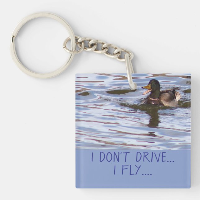 Silly Mallard Duck Keychain (Front)