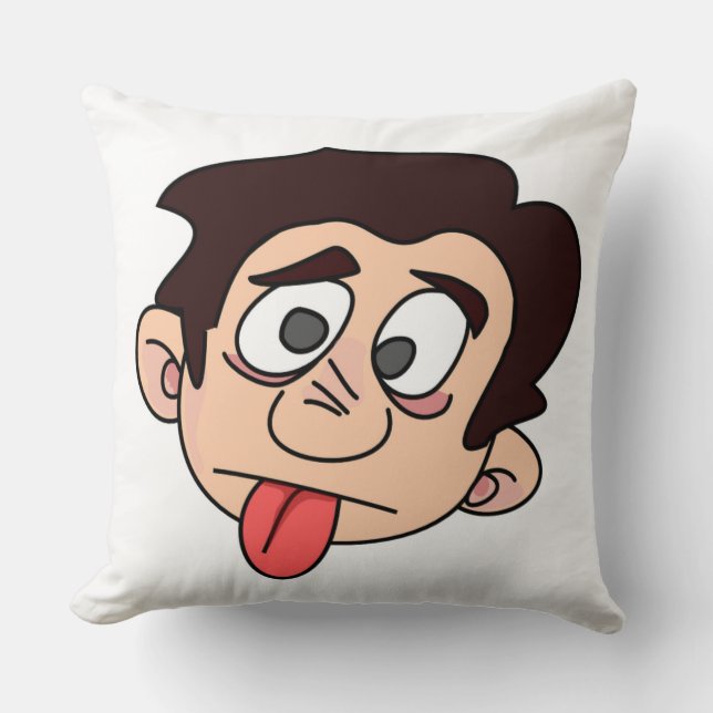 SILLY MAN THROW PILLOW (Front)