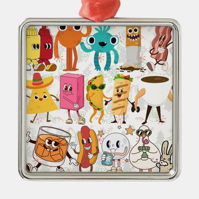 Silly Metal Ornament (Front)