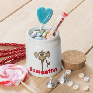 Silly Monkey and Ladybugs Candy Jar