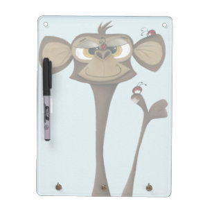 Silly Monkey and Ladybugs Dry Erase Board