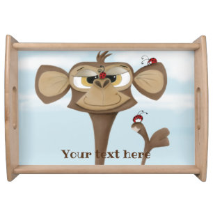 Silly Monkey and Ladybugs Serving Tray
