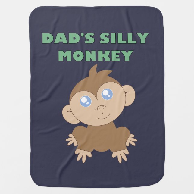 Silly Monkey - Baby Blanket (Front)