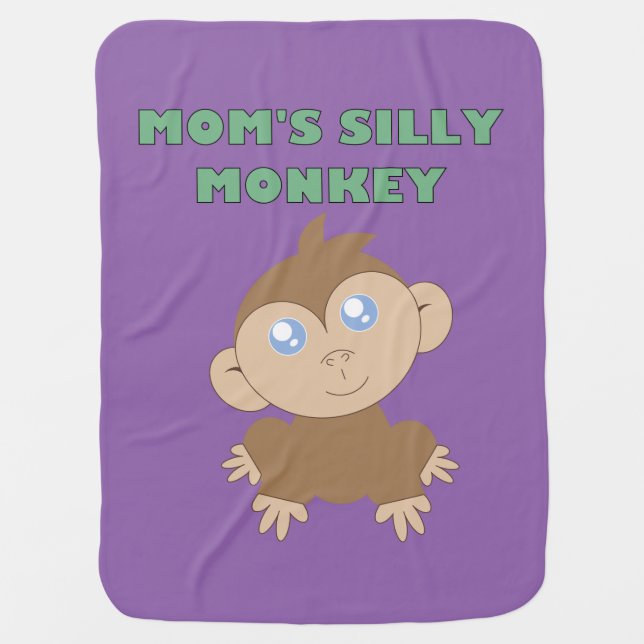 Silly Monkey - Baby Blanket (Front)
