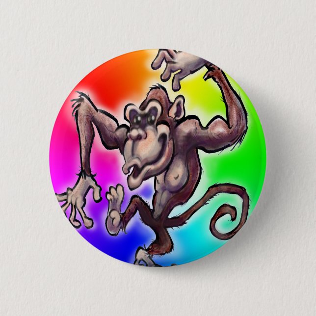 Silly Monkey Button (Front)