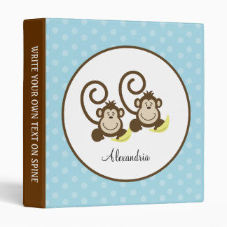 Silly Monkeys Custom Avery Binder