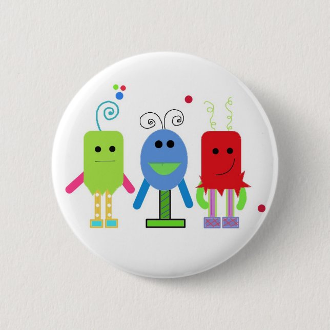 Silly Monsters Button (Front)