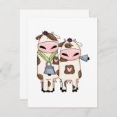 silly moo cow couple cartoon (Front/Back)