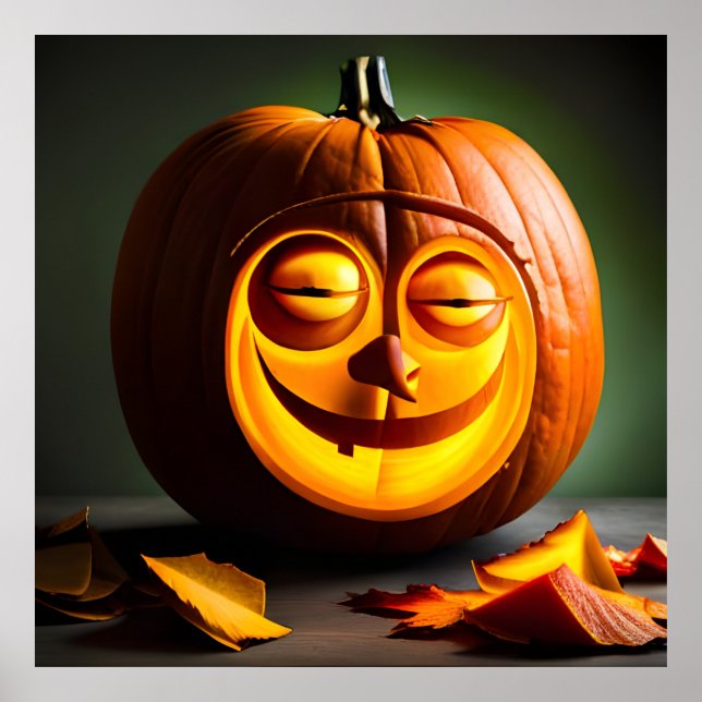 Silly Mr. Pumpkin Head Poster (Front)