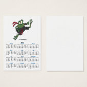 silly ninja frog cartoon (Front & Back)